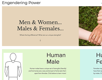Gender Differences Informative Micro Site