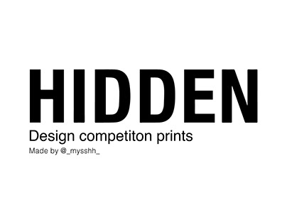HIDDEN NY print design