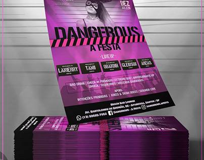 Flyer "Dangerous - A Festa"