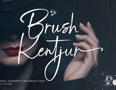 Brush Kentjur | Natural Handwritting Brush Font