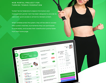 i-kort / Web design project for tennis players