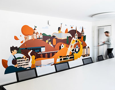 Vaud Promotion - Office mural