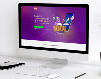 Crypto CFDs Promotional Landing Page