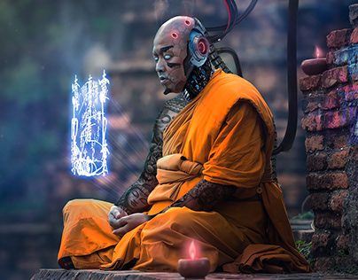 The Last Monk - And Some Photo-Editing