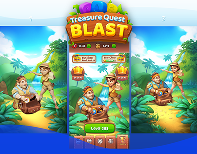 Some works for game "Treasure quest Blast"