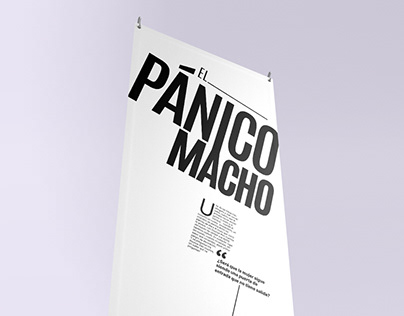 Afiche "El Pánico Macho"