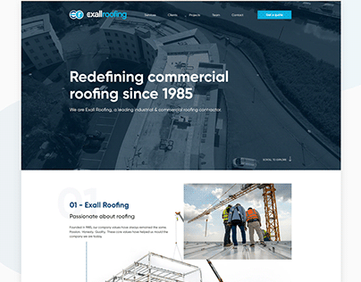 Project thumbnail - Roofing Company Wordpress Website