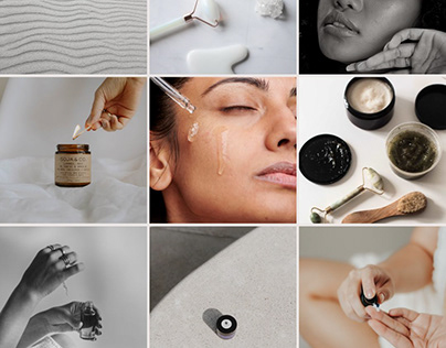 Skincare Modern Instagram Grid Inspiration