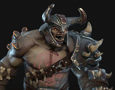 3D Charakter model orc warrior
