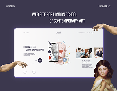 Website for school of Contemporary Art
