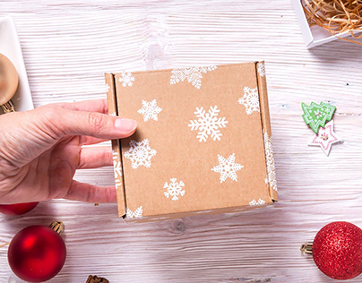 Christmas Kraft Paper Packaging Box