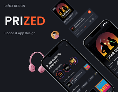 Prized podcasts- UI/UX Design