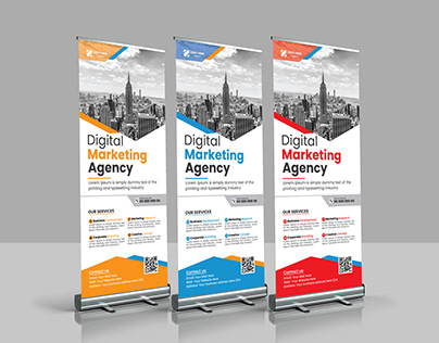 Corporate Rollup Banner Design Template