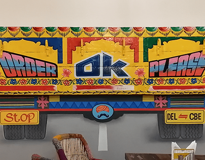 Truck-Typo Art Installation for Truck Dhaba