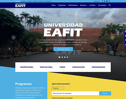 Rediseño Web Universidad EAFIT - WEB DESIGN