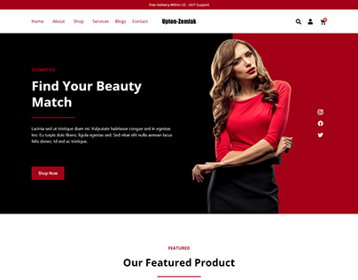 WordPress Website for Cosmetics