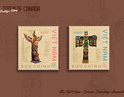[VietNam Postage stamp] : TOTEM OF CANADA