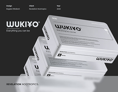 Package and website for Revelation Nootropics - WUKIYO