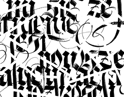 Calligraphic performance for 10 Plaster (Toruń)