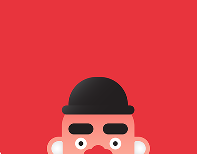 Angry Man - Gradient Shaded Illustration