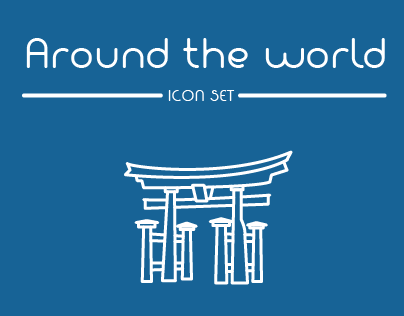 Around the world - Icon set