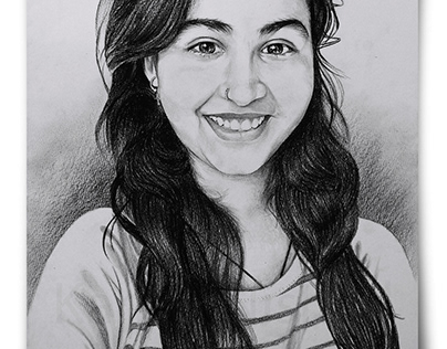 AMAZING SMILE - Pencil & charcoal sketch
