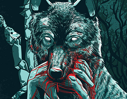 The Hungry Warewolf - Illustration for Skateboarding