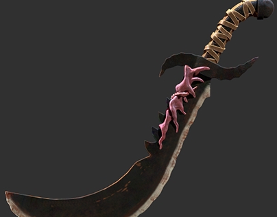 Infested curved sword