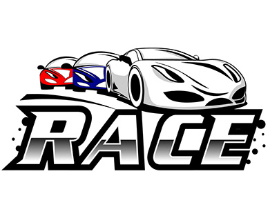 Auto Racing Sport Car Logo Design