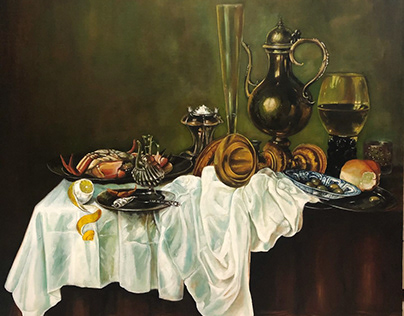 Holland style still life painting
