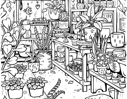 Coloring Pages for Tonkadale Greenhouse