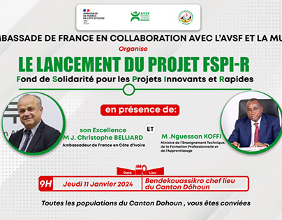 Affiche lancement du projet FSPI~R