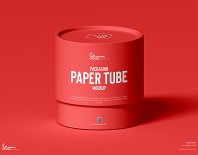 Free PSD Packaging Paper Tube Mockup