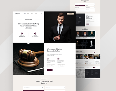 Raylaw - Attorney & Lawyer Website Design