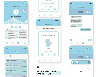 Twiddle (UI & UX Design) Mobile App. for the Deaf