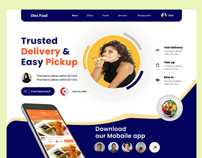 ood Delivery Landing Page 🍕