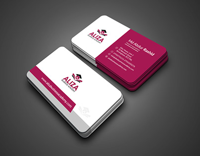 aliza business card design