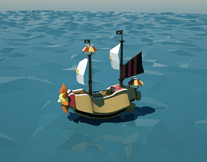 Thousand Sunny low poly