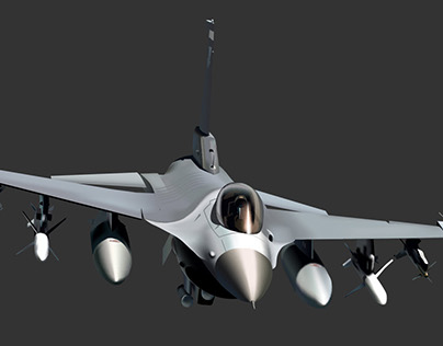 F-16 - Vector Gradient Mesh