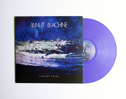 Minuit Machine "Violent Rains" album artwork (cd & LP)
