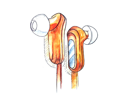 Ear phone concept sketch