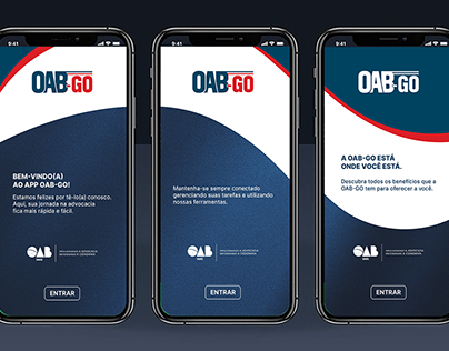 Design de aplicativo e sites da OAB-GO