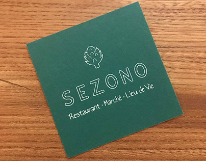 Branding for Sezono, a seasonal restaurant and market