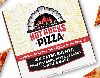 Hot Rocks Pizza Branding