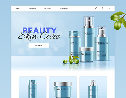 Beauty Product Webpage Design & Prototype