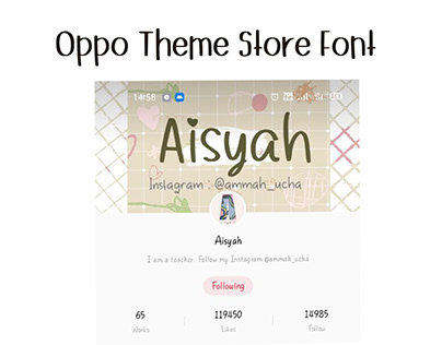 Oppo Theme Store Font