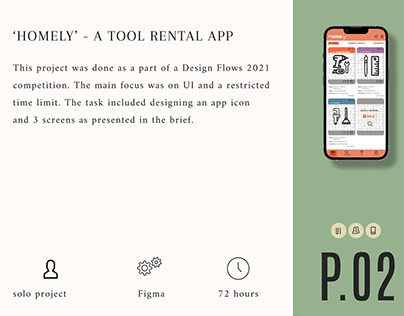 Homely - Toolkit rental app - Designflows 2021