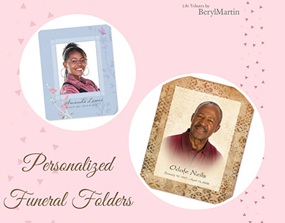 Personalized Funeral Folders