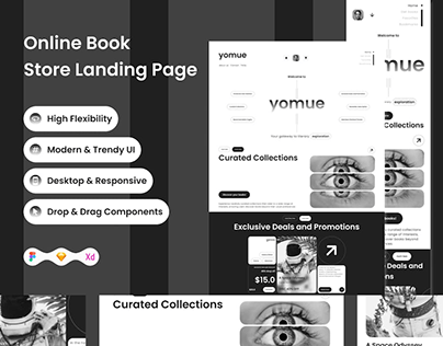 Yomue - Online Book Store Landing Page V1