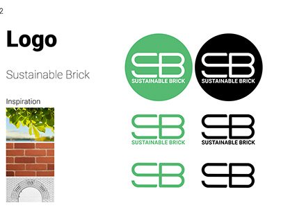 Sustainable Brick Logo & Media Concept